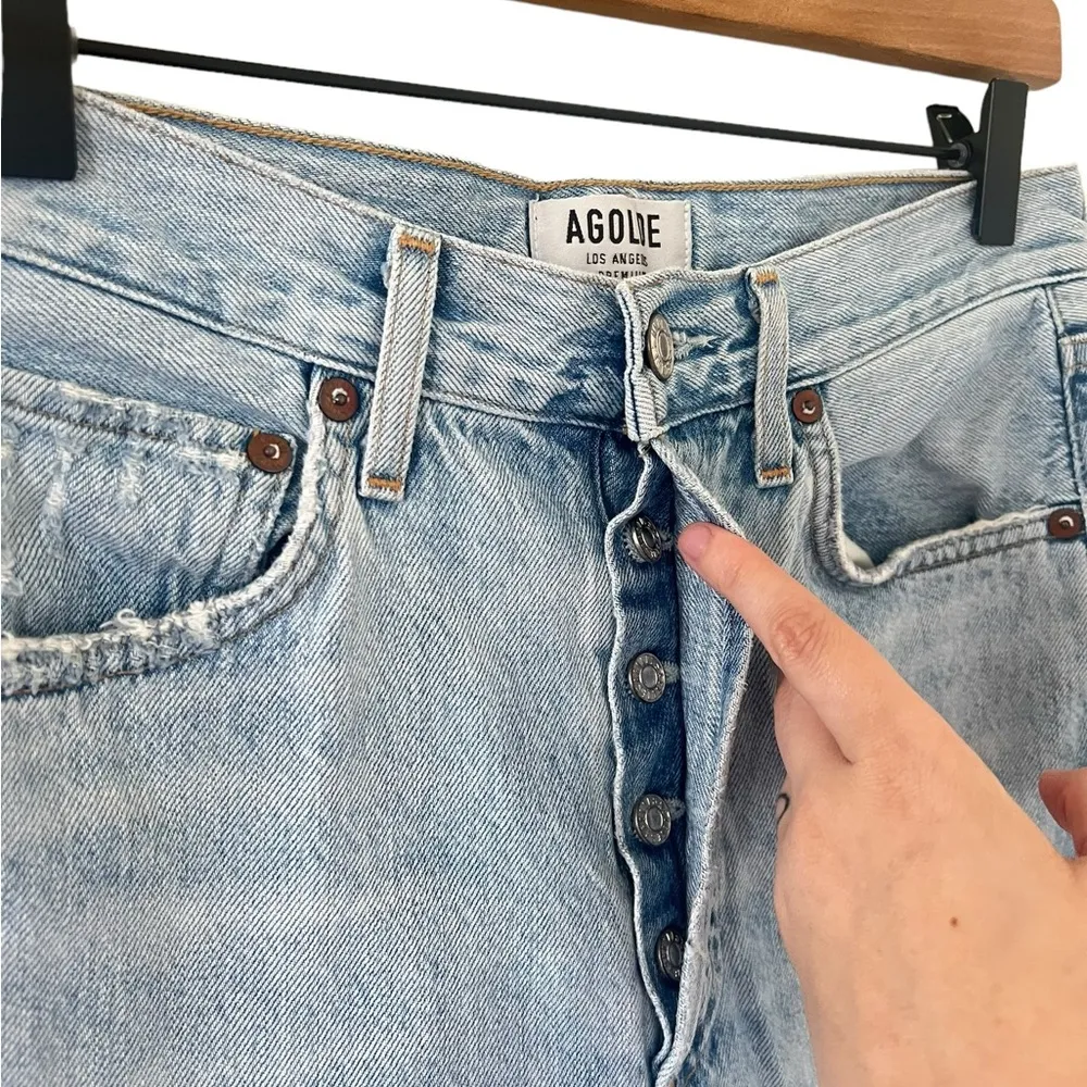 AGOLDE  Riley High Rise Straight Crop - Image 7