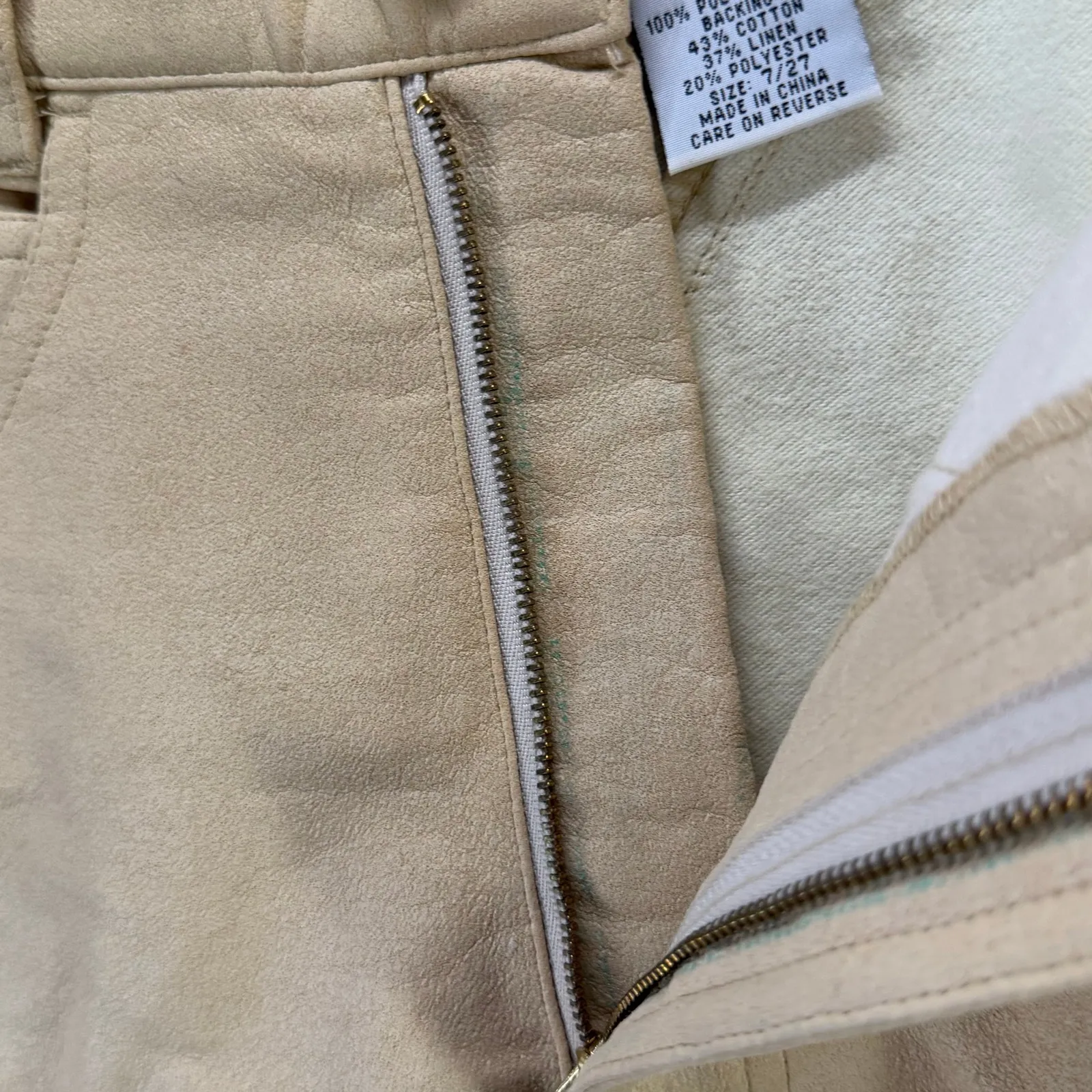 Vintage Blaze Riding Pants 7/27 Khaki High Waist Barrel Rodeo Equestrian Western Tan - Image 5