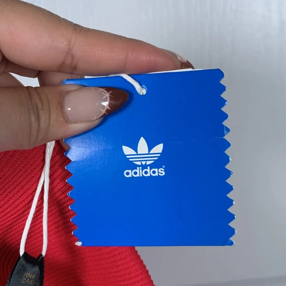 Adidas Shiny Capri Red "RESPECT ME" Pants Size XL NWT #DS-1637 - Image 11