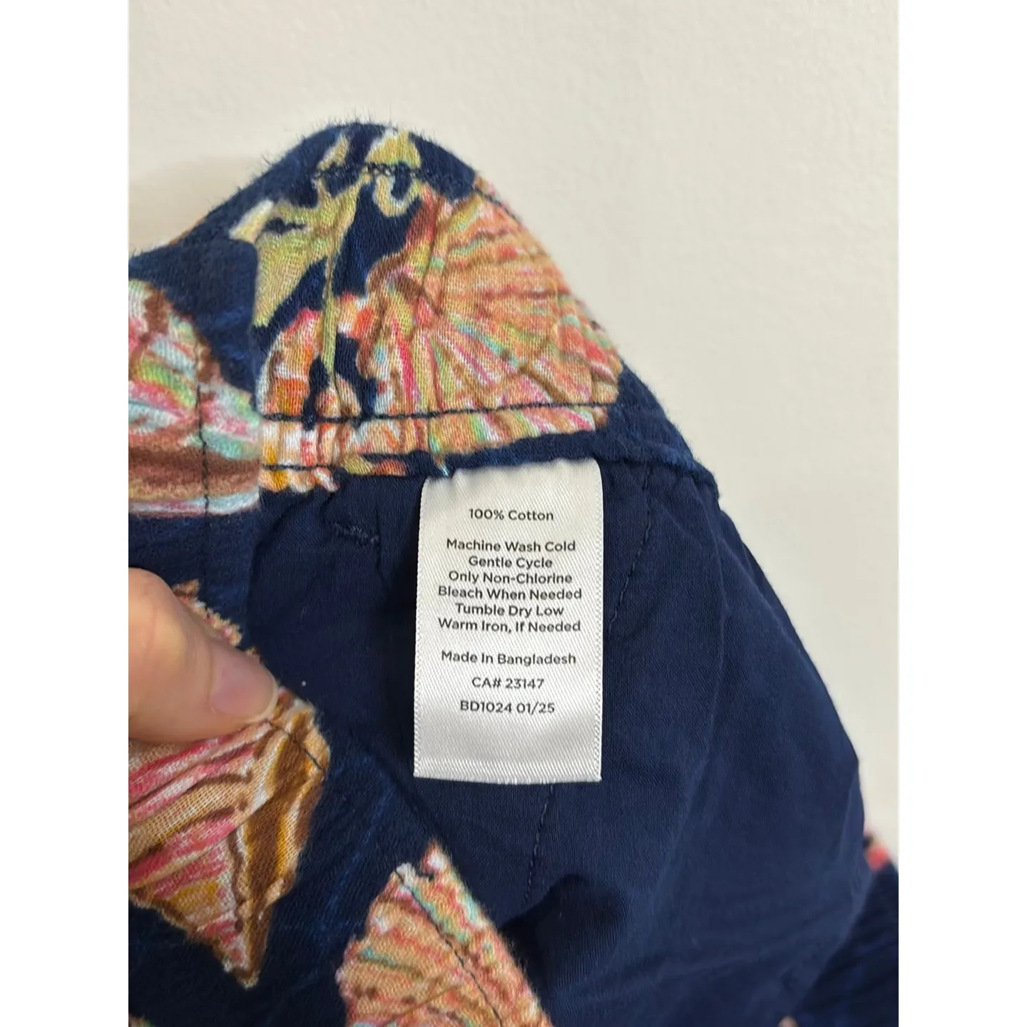 Talbots Shorts Womens XS Navy Blue Sea Life Nautical Print Pull On Cotton NWT - Image 5