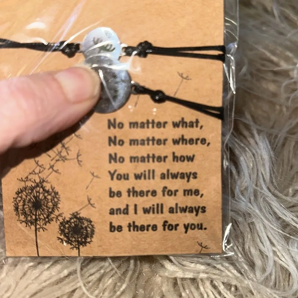 Mother Daughter Bracelet Set 🌲 Stocking Stuffer NWT Black - Image 8