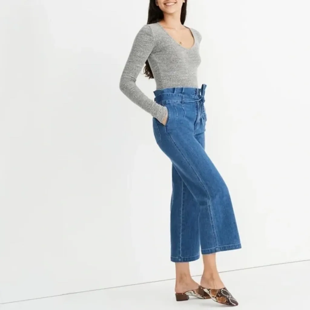 Madewell Paperboy Jeans in Flannigan Wash 90s Cropped Womens‎ Size 27 - Image 4