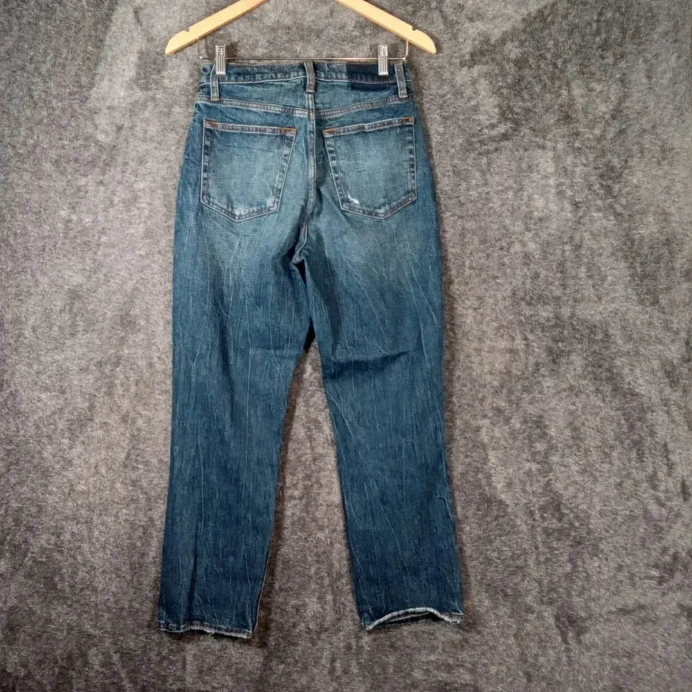 Abercrombie & Fitch The ankle straight ultra High rise curve love women's 28 - Image 3