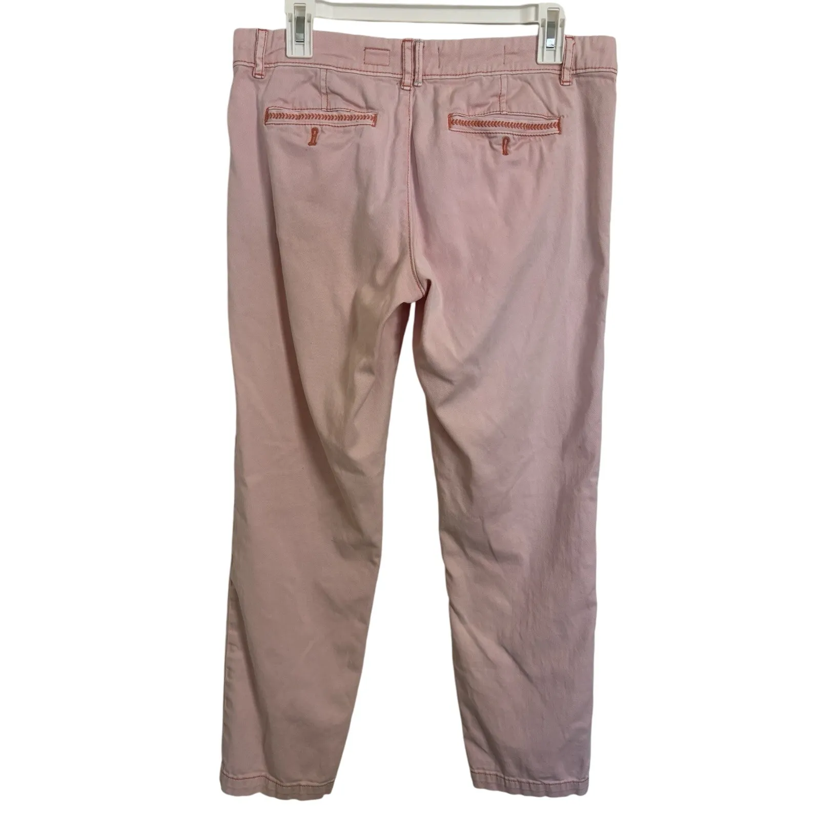 Anthropologie Pilcro Pink Hyphen Chino Pants Size 28 Stretch Utility Boho Casual - Image 2