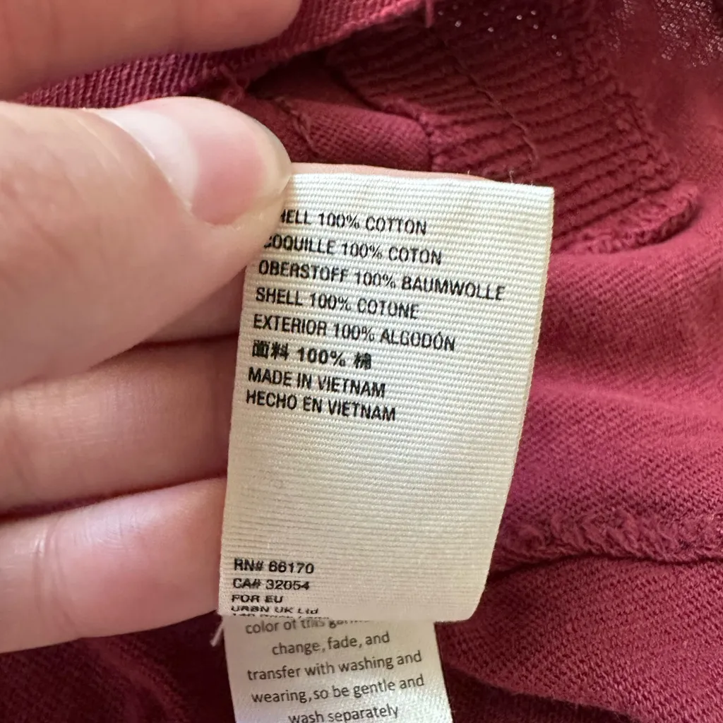 We The Free by Free People Red Joni Distressed V-Neck Tee Shirt - Image 6