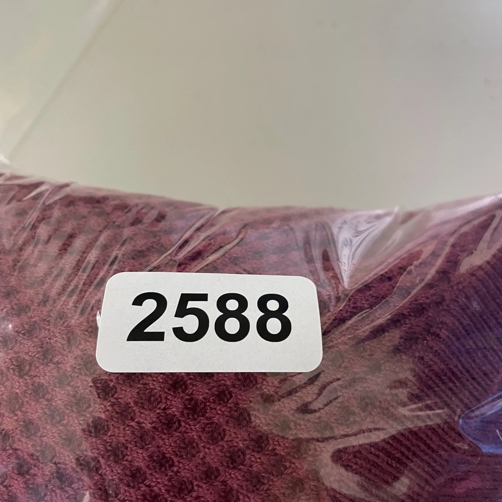 Athleta Woman's Sz‎ M Brick Red Waffle Knit Honeycomb Merino Wool Blend Sweater - Image 9