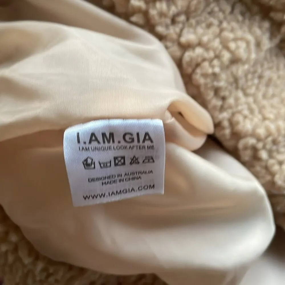I.AM.GIA Pixie Sherpa Coat Carmel Tan - Image 13