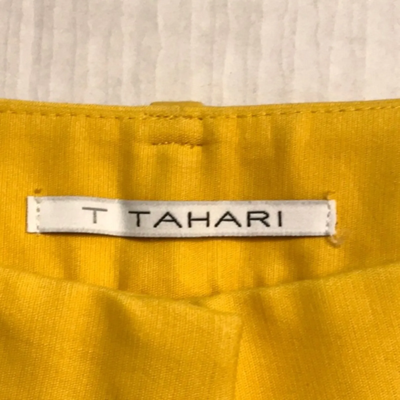 T Tahari Sunflower Straight Crop Trouser 2 NEW Preppy Rainbow Dopamine Classic - Image 5