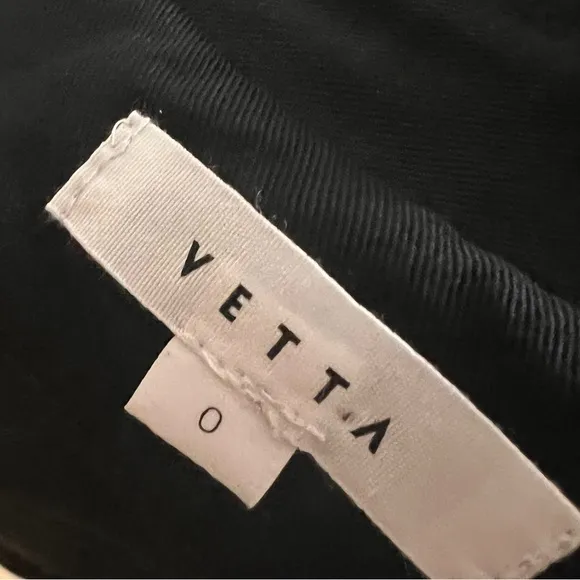 VETTA The‎ Notch Collar Two Piece Dress Convertible Black Dress Size 0 - Image 9