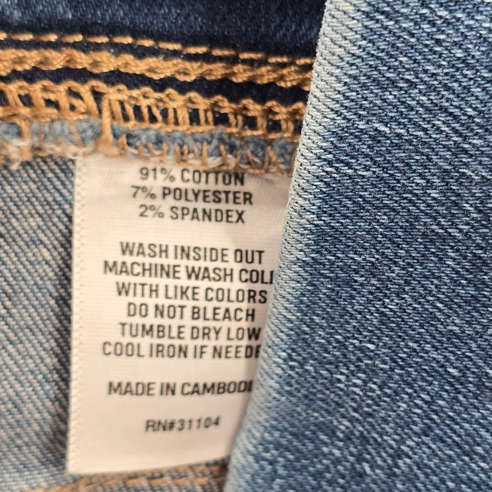 156. Wonderly Blue Pullon Super Skinny Denim Pants Jeggings 8S - Image 8