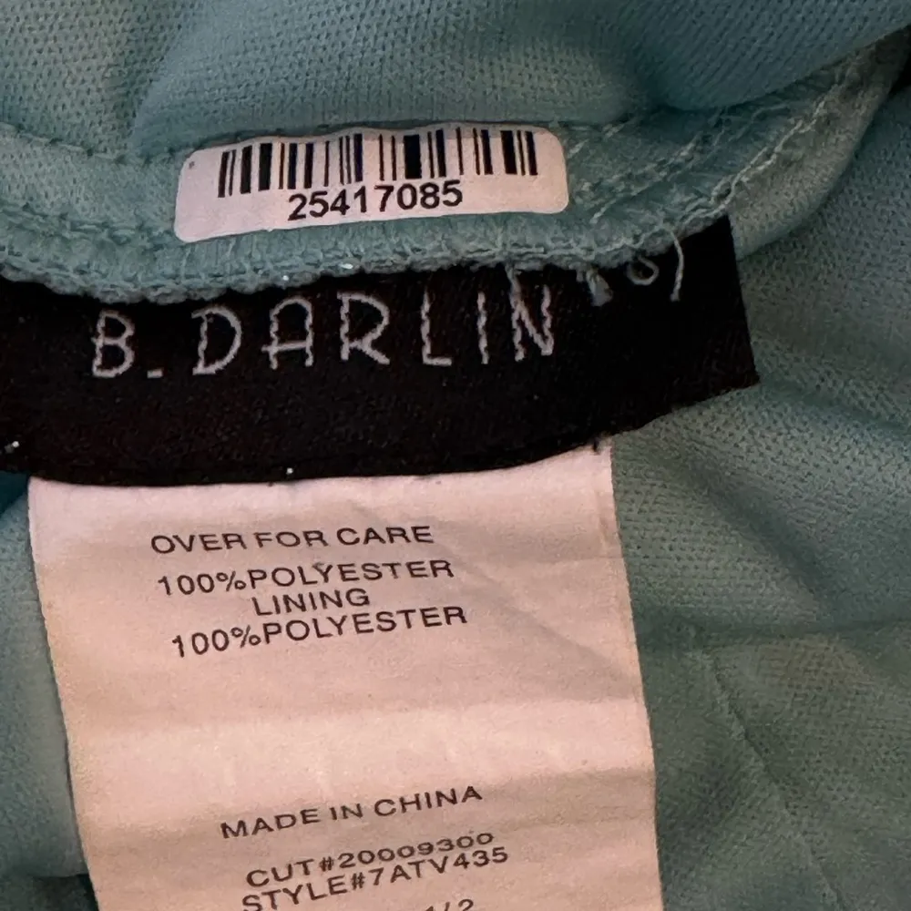 B Darlin Aqua Glitter Formal Gown | Holiday Party • Prom Winter Wedding Size 1/2 - Image 11