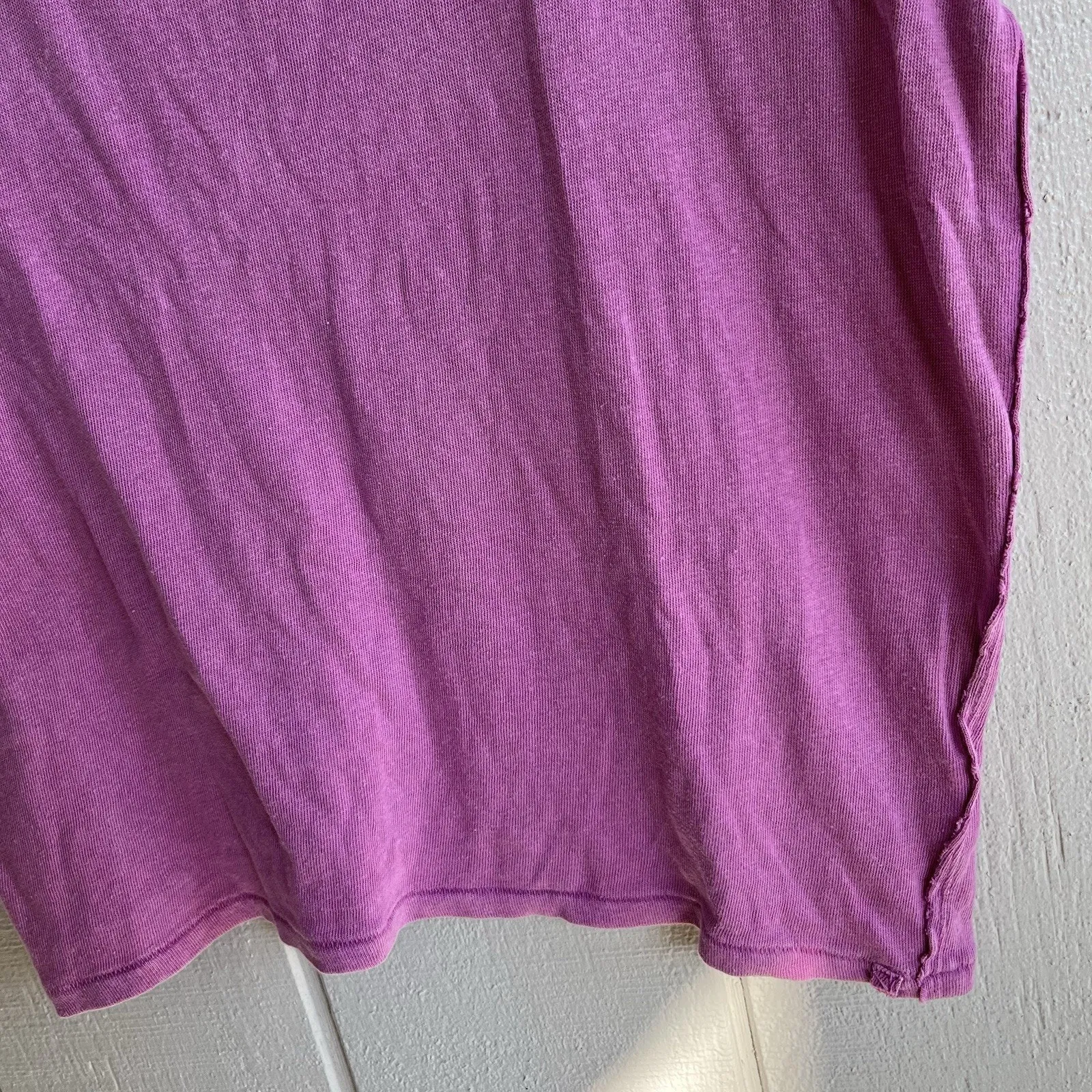 Free People NWT Cut It Out Tee Orchid Rain Pink Purple Cotton Size XS Oversized - Image 4