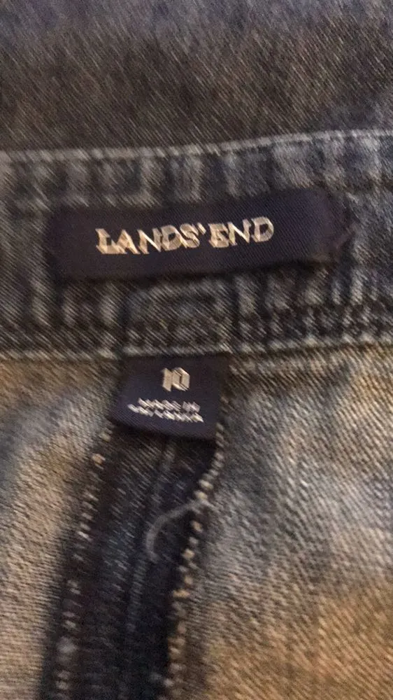 Lands'End Button-down Jean Skirt - Image 9