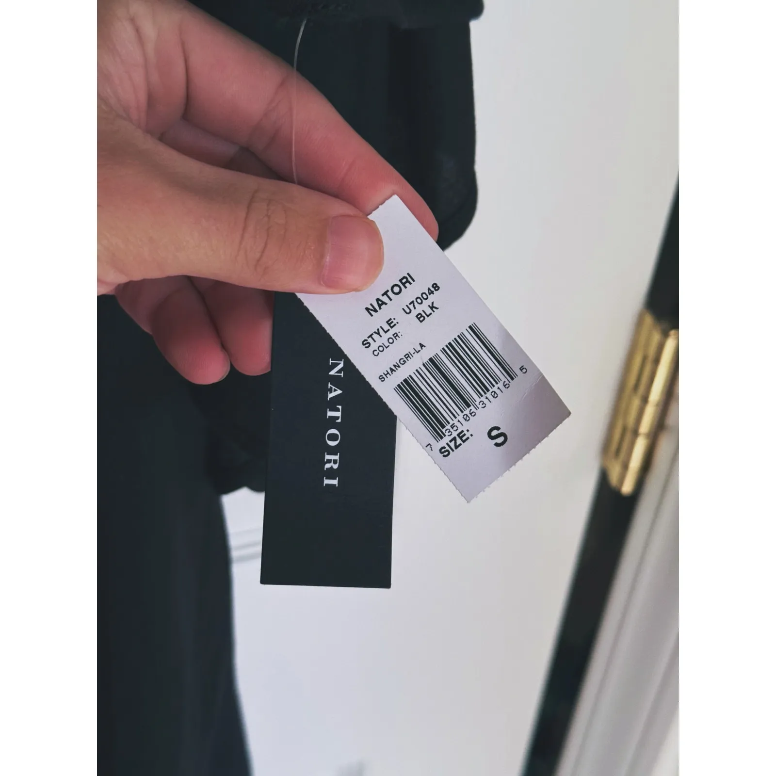 NWT Natori Lagenlook Shangri-La Tencel Caftan Dress Small Black Minimal Capsule - Image 7