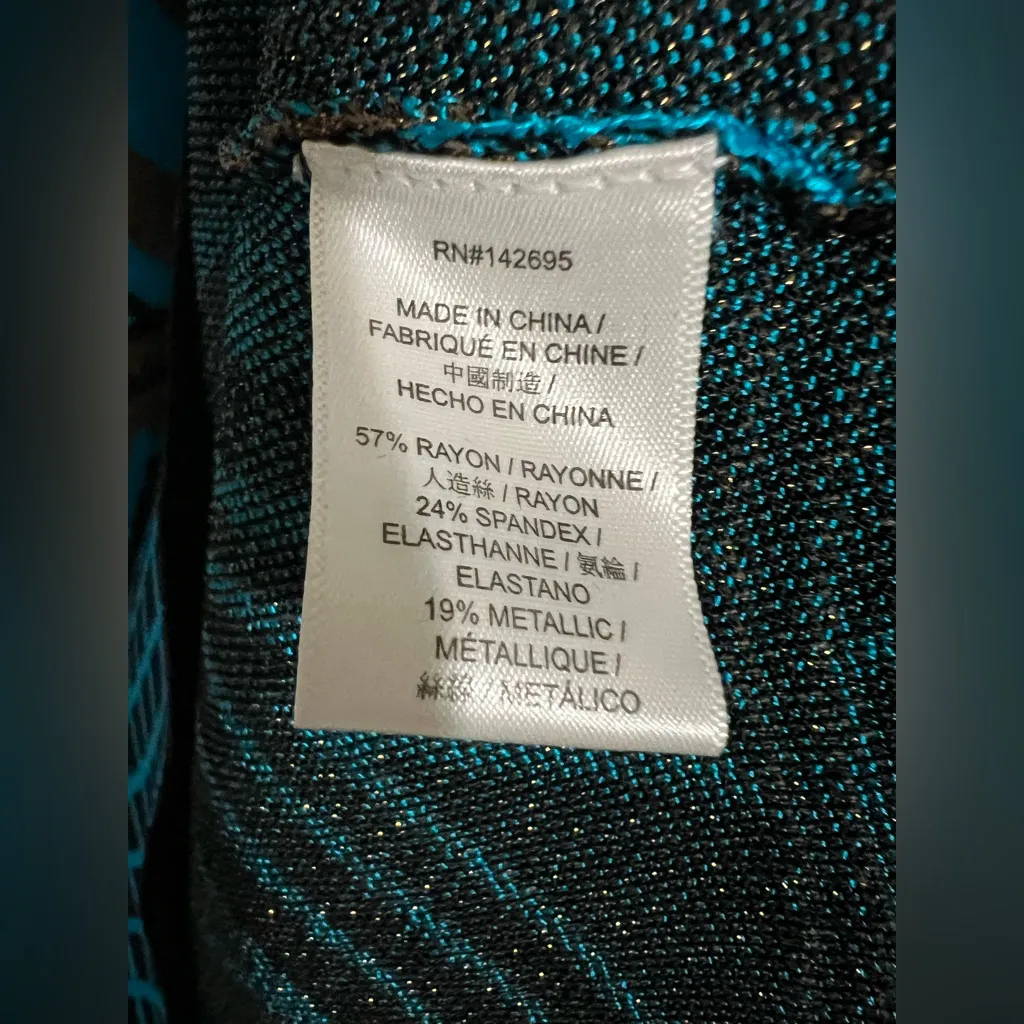 MLV gold Knit Top with Blue and Black - Image 4