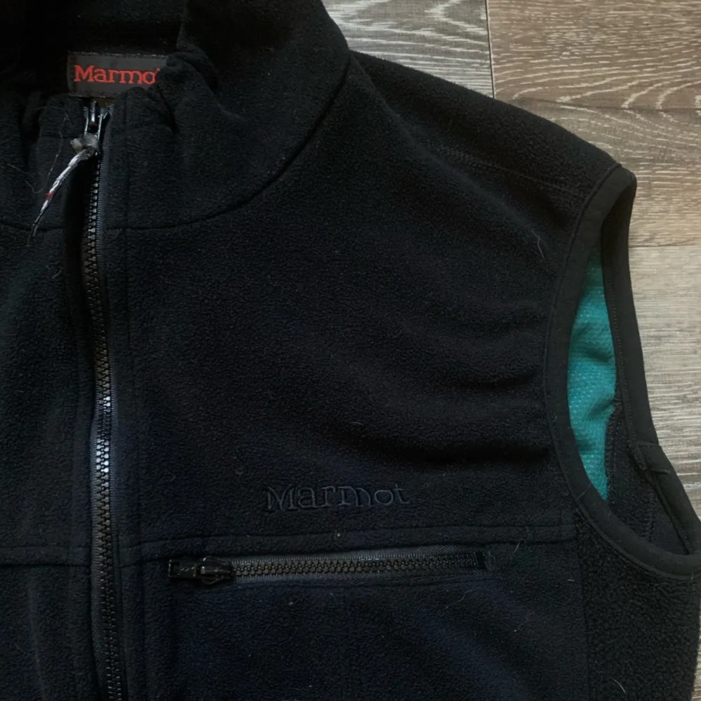 Marmot Black Full Zip Fleece Vest M - Image 2
