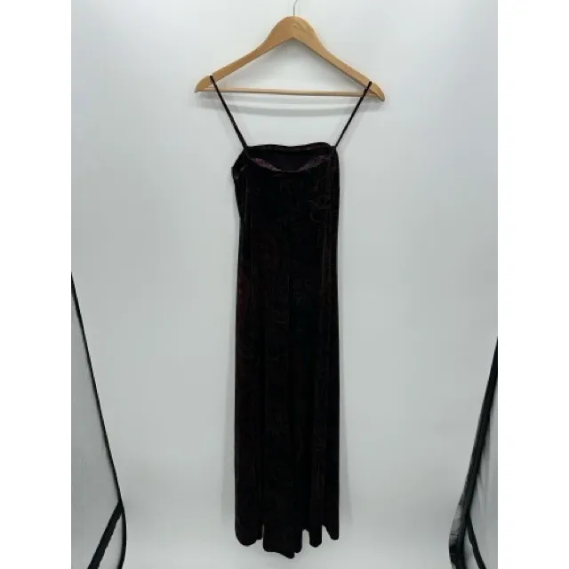 Night Way Collections Womens Y2K Velvet Red Paisley Maxi Dress Size 6 Whimsigoth - Image 2