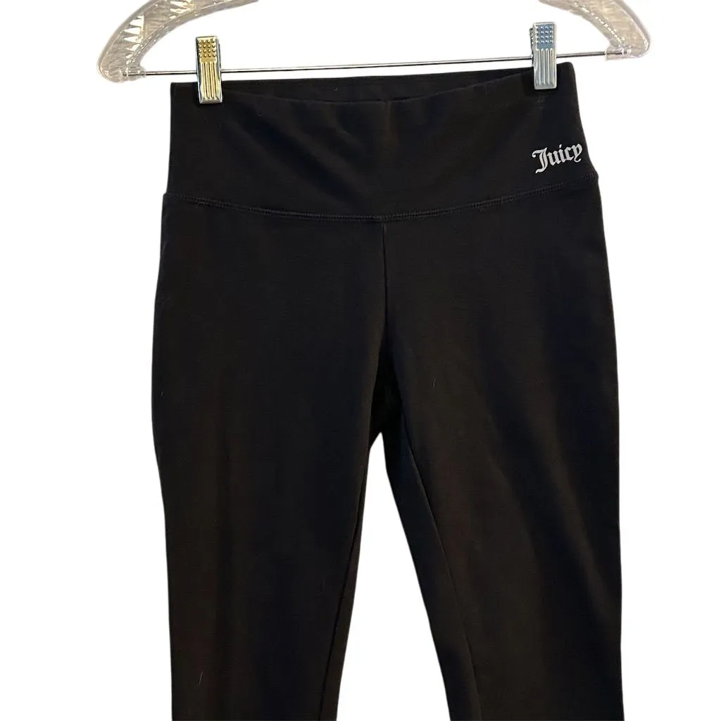 Juicy Couture Women's Black Leggings Size S Activewear Mid Rise - Image 4