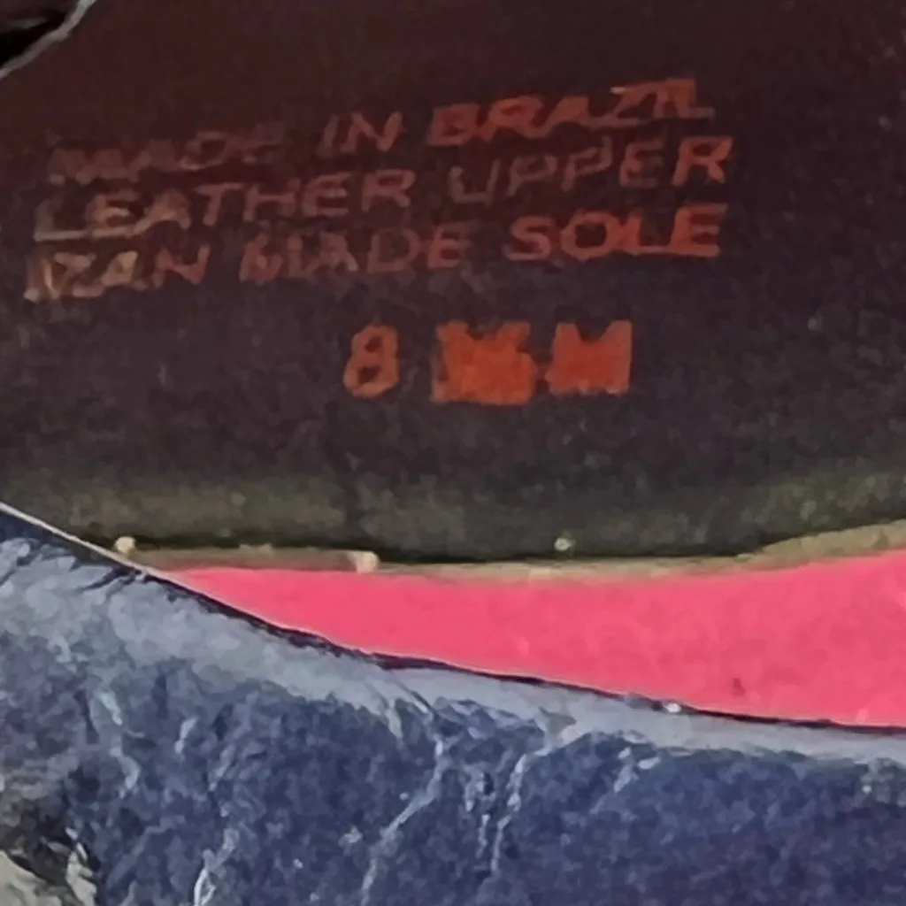 LILLY PULITZER CORK wedge blue leather peep toe heels women’s shoes size 8 1/2 - Image 8