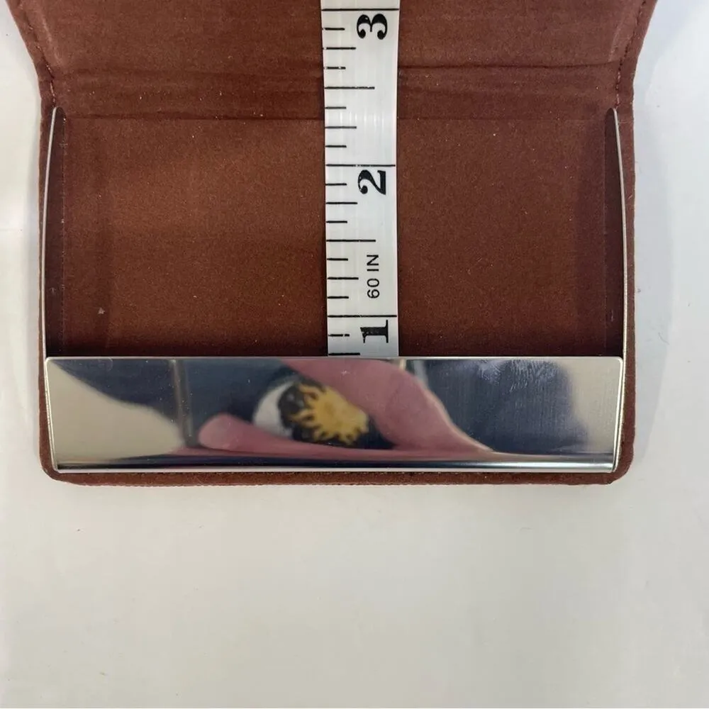 CREDIT CARD ID HOLDER WALLET MAGNETIC WITH MAKEUP MIRROR - Image 9