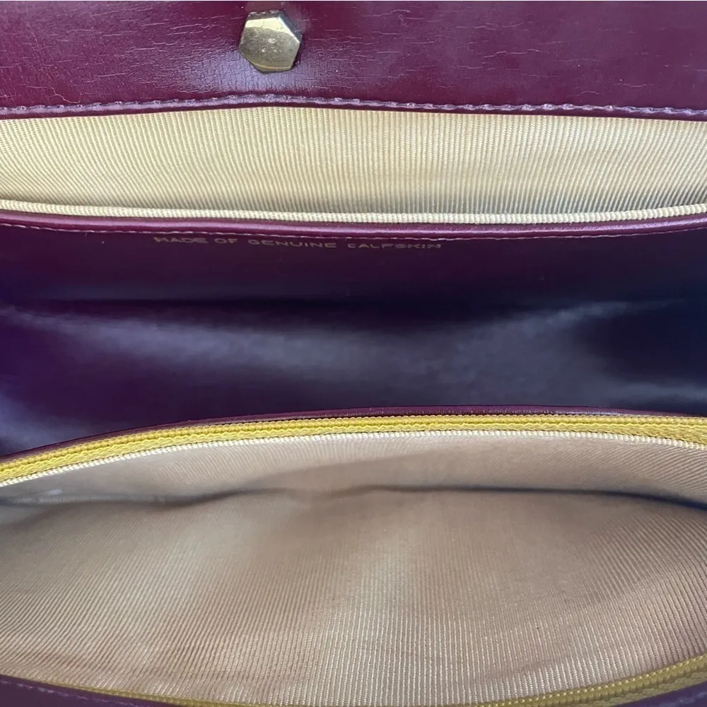 Dior Vintage 30 Montaigne Clutch Shoulder Bag Leather Bordeaux + Coin Purse - Image 11