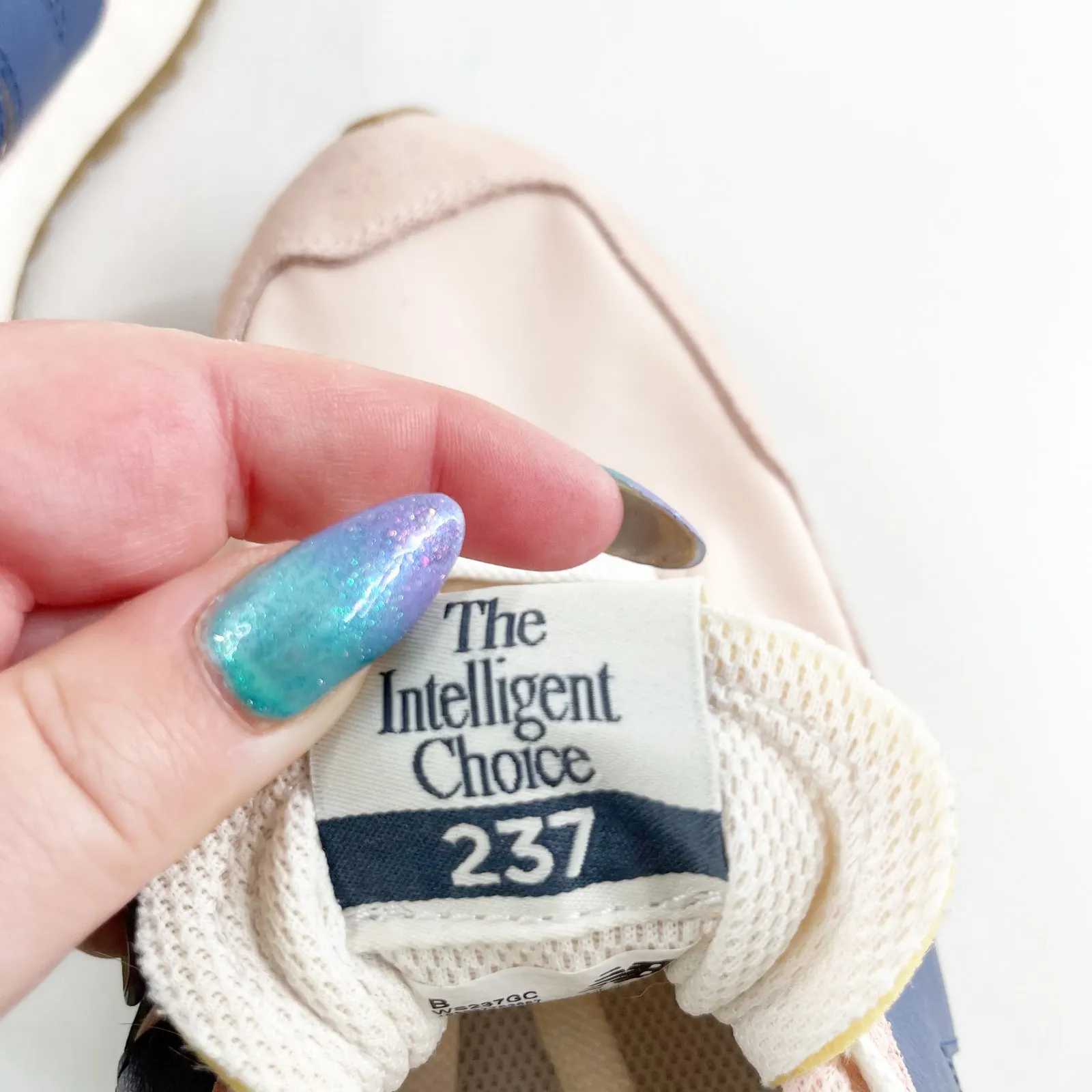 New Balance 237 V1 Lace Up Sneakers Shoes Pink Blue 7.5 - Image 9