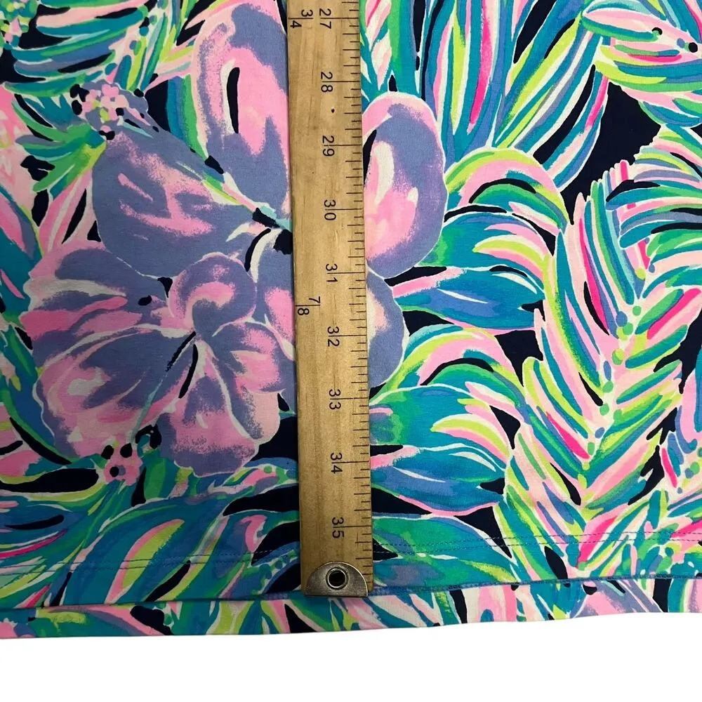 Lilly Pulitzer Women's Bay Dress Tiki Pink Shake It Up Mini Shirt Dress Size XL - Image 7