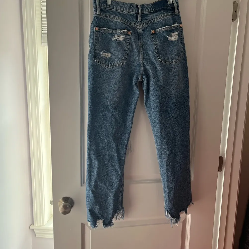 Free People Women’s Tapered Baggy Boyfriend Jeans 27 Size 26 - Image 2