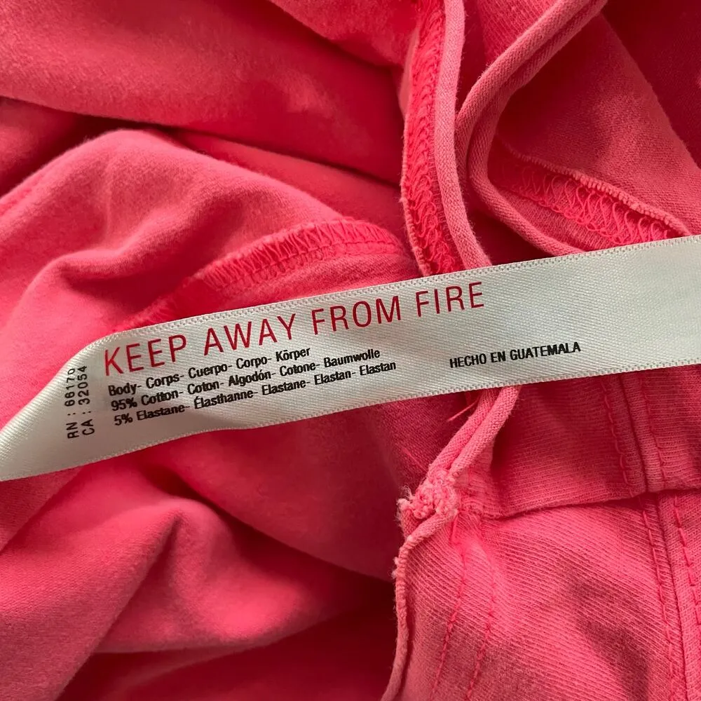 Free People Movement Hot Shot Tee Romper Electric Sunset Coral Size Small - Image 11