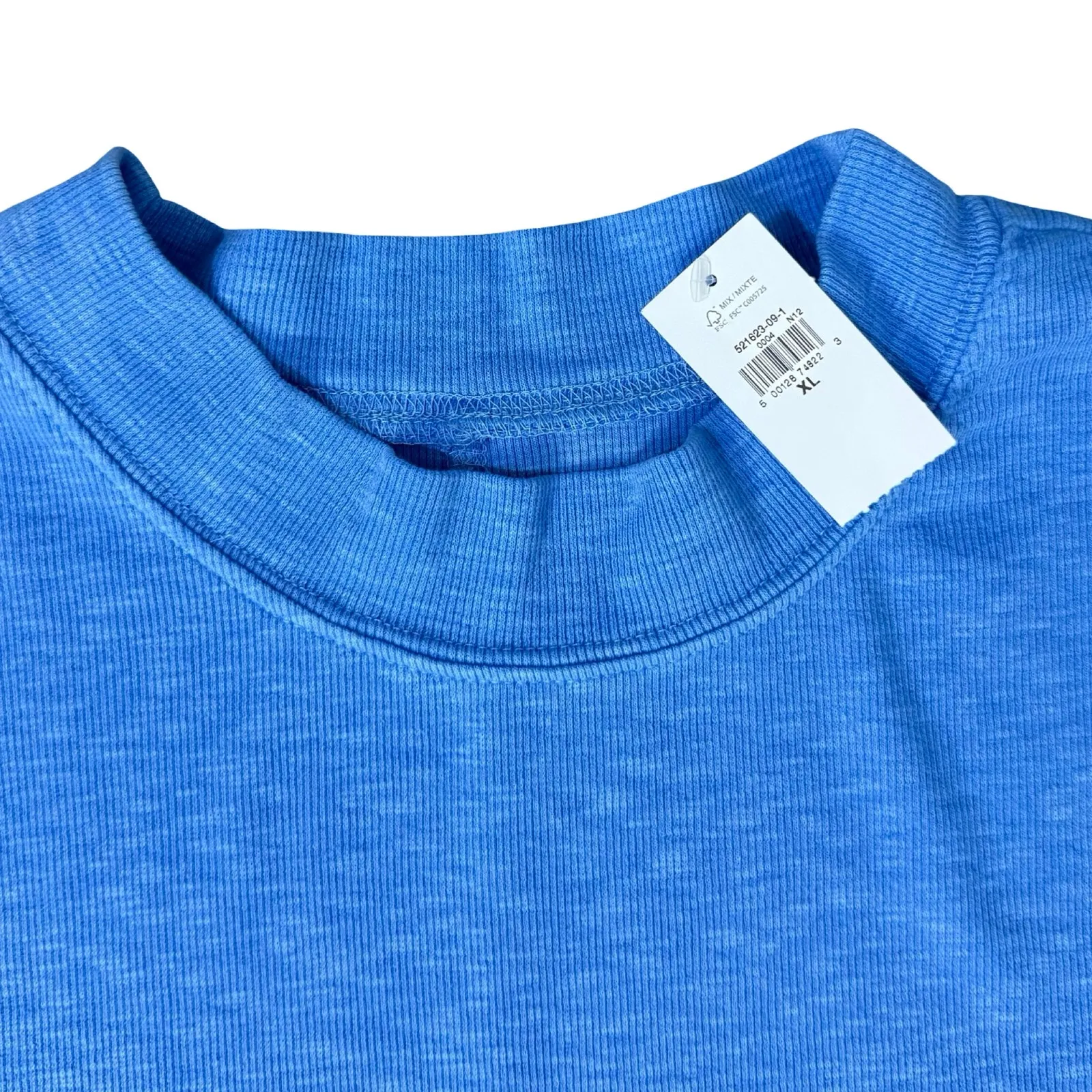 Gap Periwinkle Blue Rib Knit Long Sleeve Cuff Tee T-Shirt size XL NEW Tags - Image 11