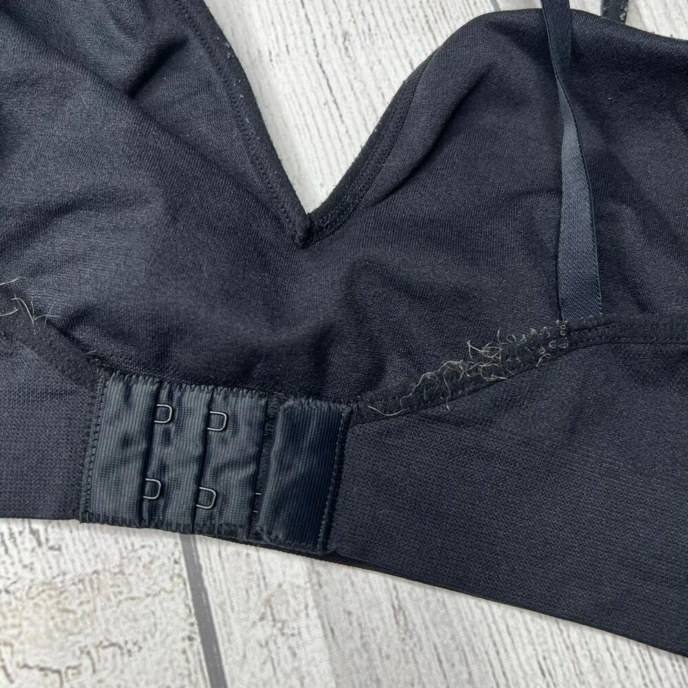 DKNY  Black Wireless Seeamless Bralette No Padding Size Medium - Image 5
