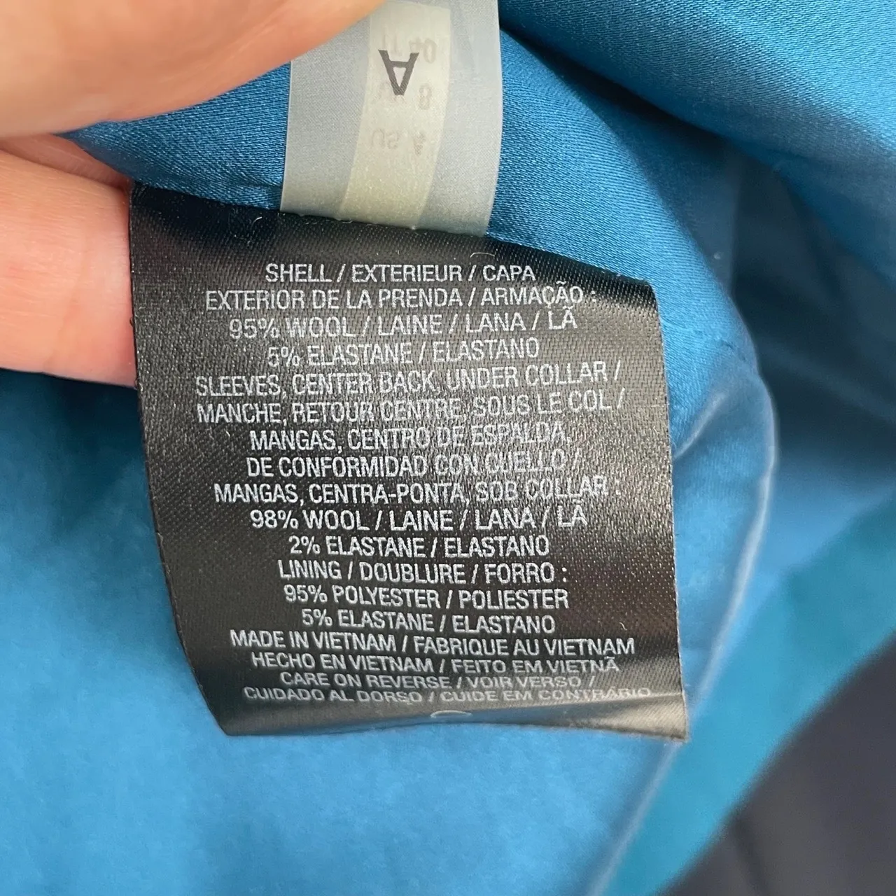 Elie Tahari Women's Bethany One Button Colorblock Notched Lapel Blazer Size 4 - Image 10