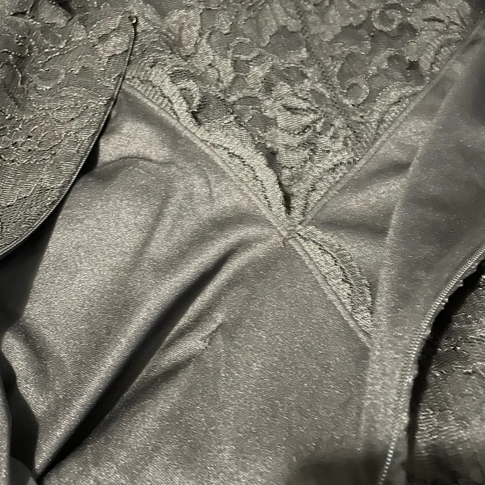 Thalia Womens Dress Black Sheath Lace Knee Length 3/4 Sleeve V Neck Small - Image 7