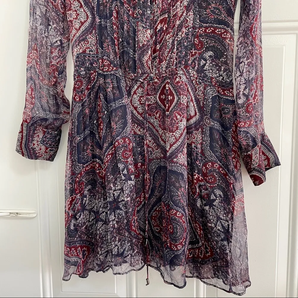 Love Sam Paisley Long Sleeve Mini Dress - Image 97