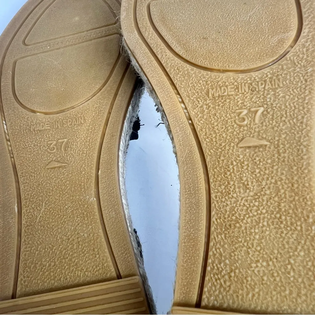 Toni Pons origens Olga Espadrille flats black gold woven tweed sz 37 US 6.5 NEW - Image 9