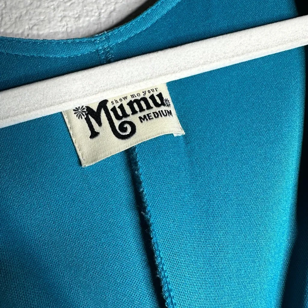 Show Me Your Mumu Kylie Mini Dress  Size Medium Prairie Petal Blue Floral - Image 6