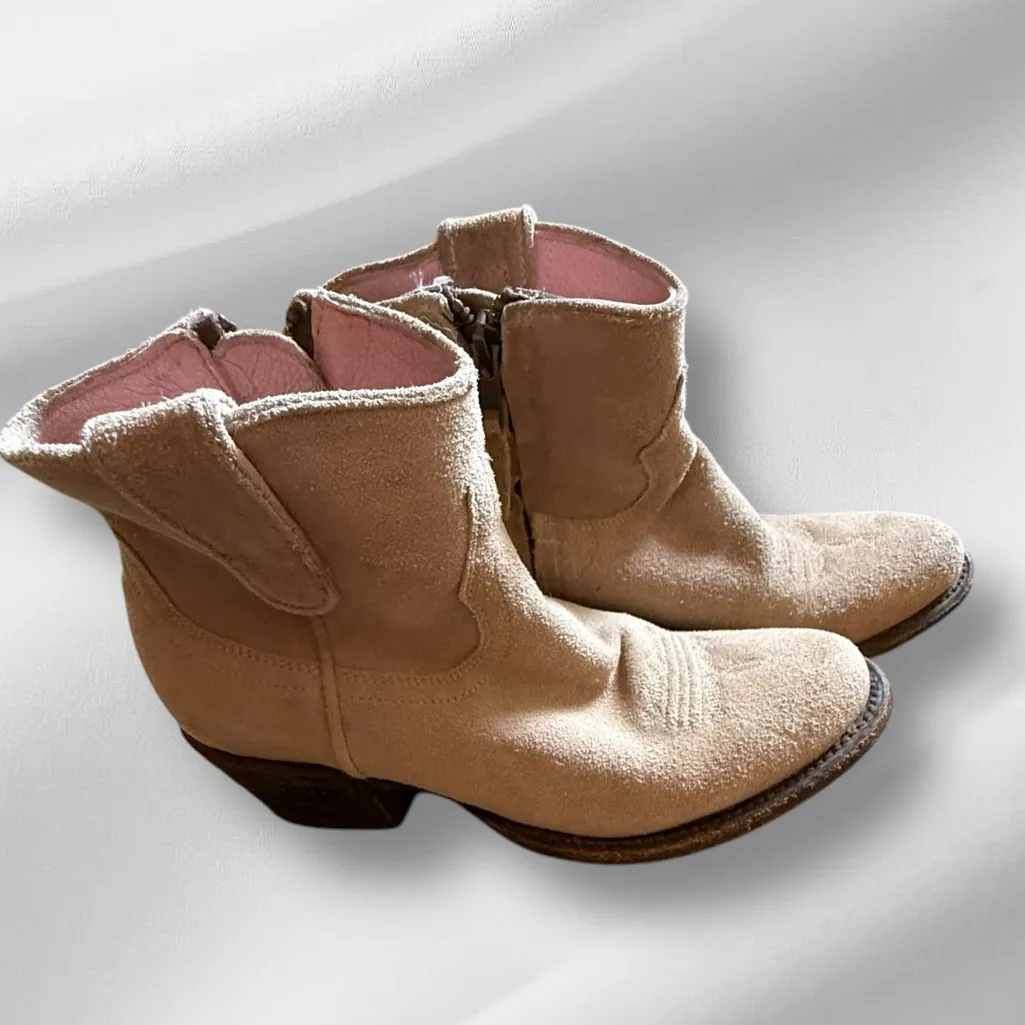 Miss Macie Suede‎ Booties Tan Size 7.5 - Image 3