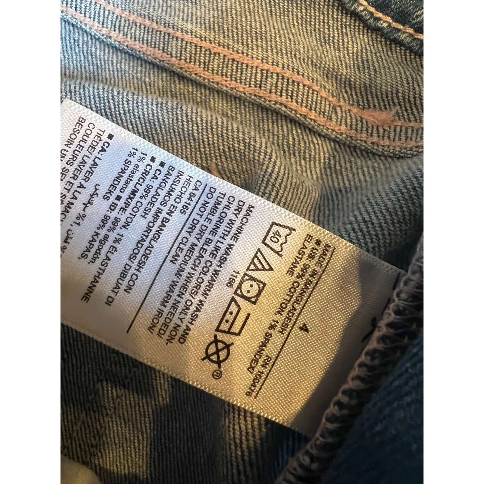 Old Navy Bib Overalls Size 4 Womens Denim Jeans Garden Cottagecore Y2K‎ Farmer - Image 6