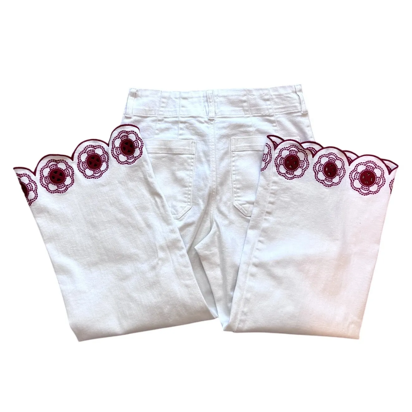 NWOT Maeve by Anthropologie The Colette Floral Print Wide Leg Cropped Size 29P - Image 6