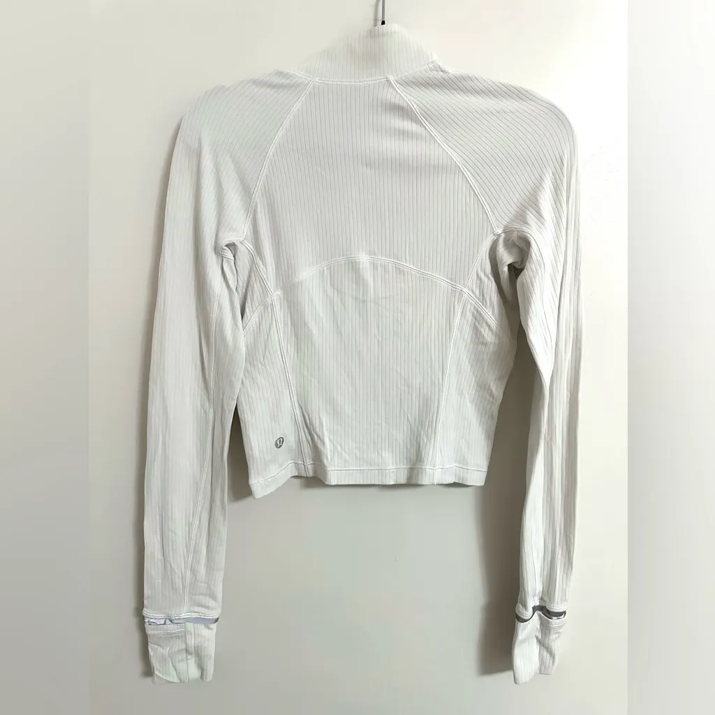 Lululemon  Its Rulu Run Ribbed Cropped Half Zip 4 - Image 5