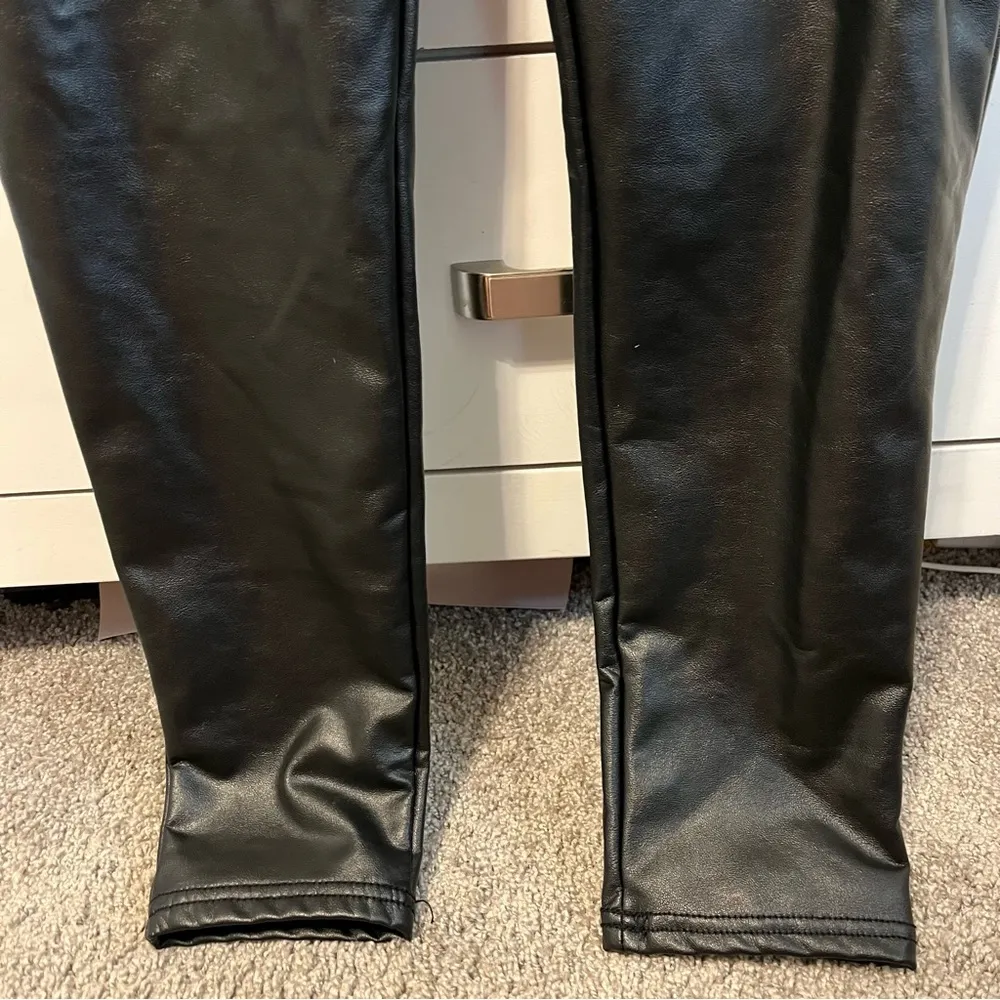 Vince Camuto High Waisted Faux Leather Leggings - Image 4