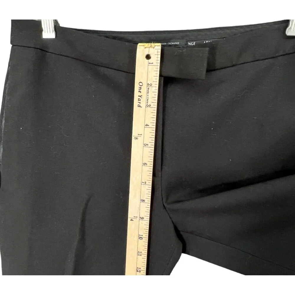 Armani Exchange Dress Pants Womens 8 Black Trouser Pockets Office Siren Corpcore - Image 8
