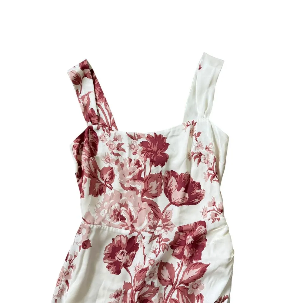 NEW Reformation Isolene Satin Dress Crista Floral - Image 7