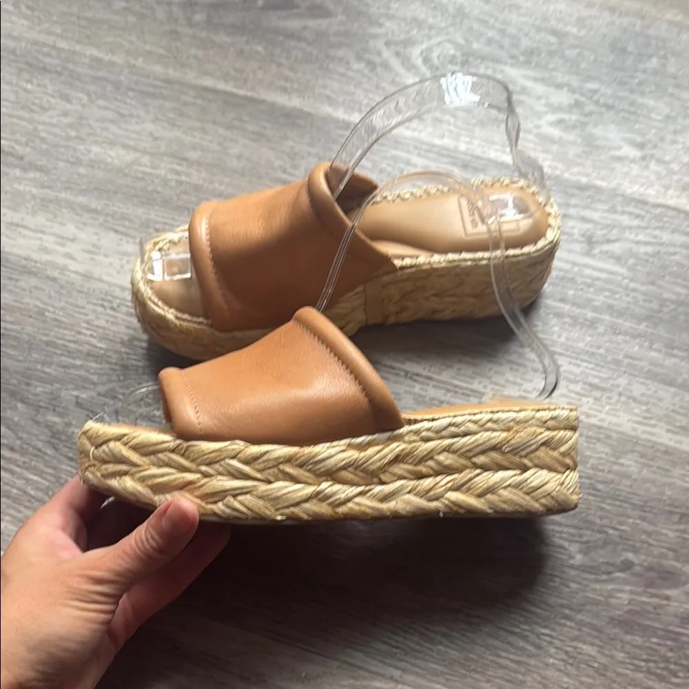 Dolce Vita Tan Espadrilles Women’s Platform Slides Sandals - Image 3