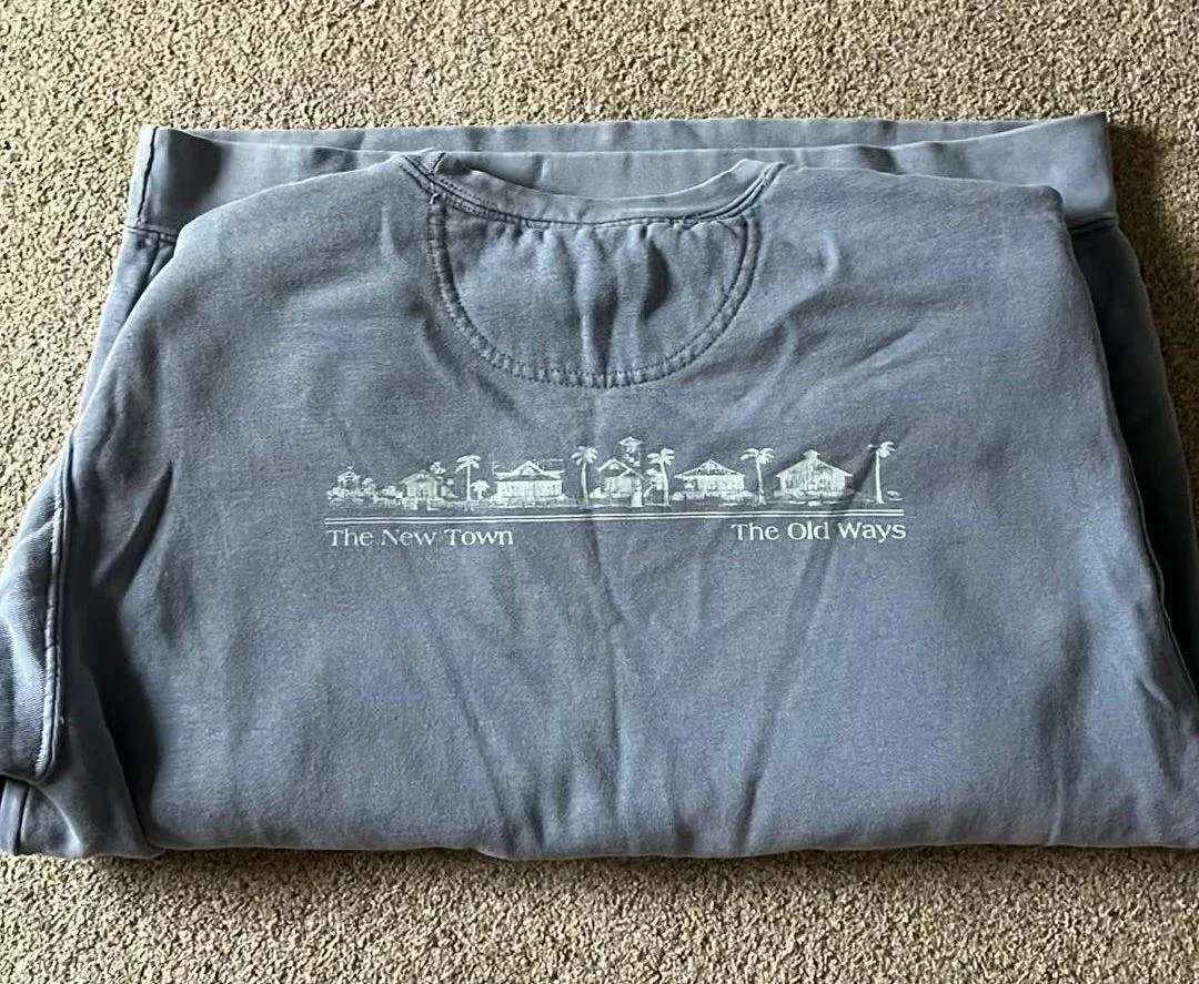 Blue Jean Unisex Seaside Sweatshirt Size L - Image 3