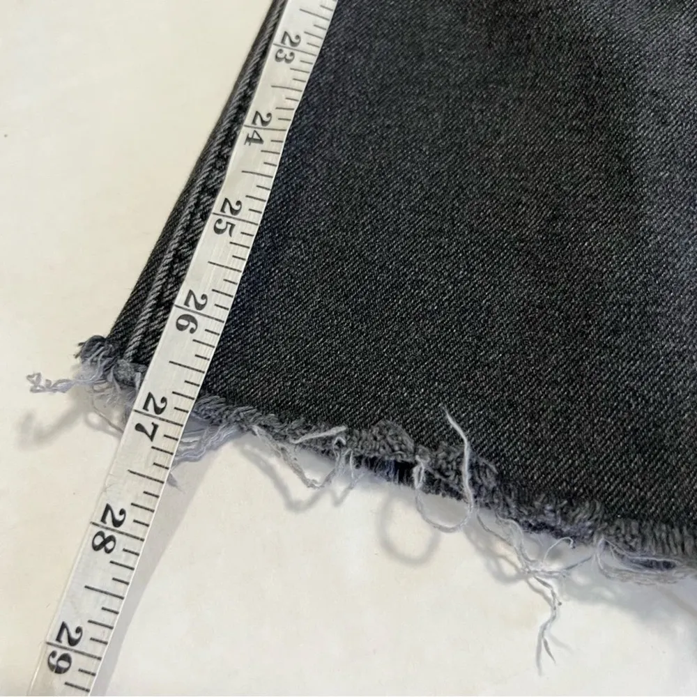 REDONE Sz 25  70s Stove Pipe Cropped straight Leg Jeans Button Fly - Image 10