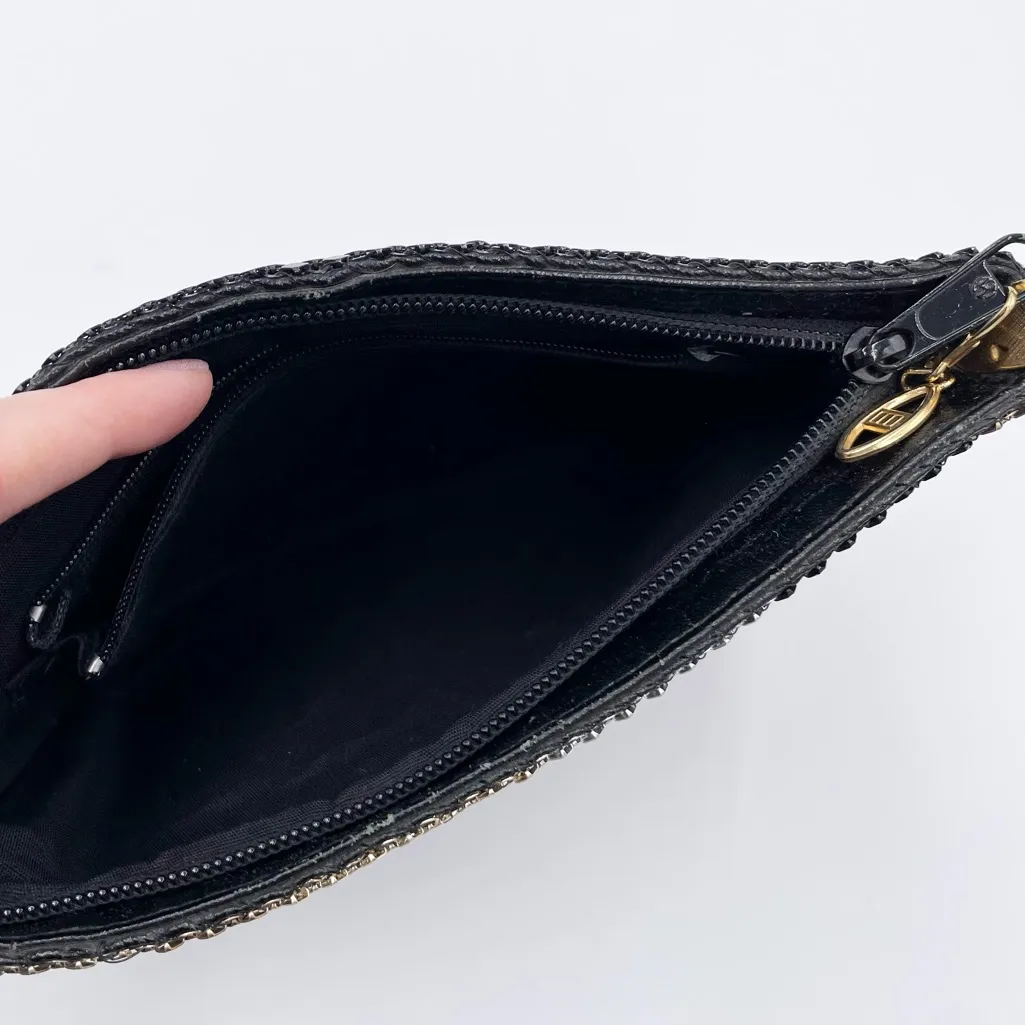 Vintage 80s 90s Metallic Mesh Disc Evening Bag Purse Adjustable Strap Disco Glam Gold - Image 6