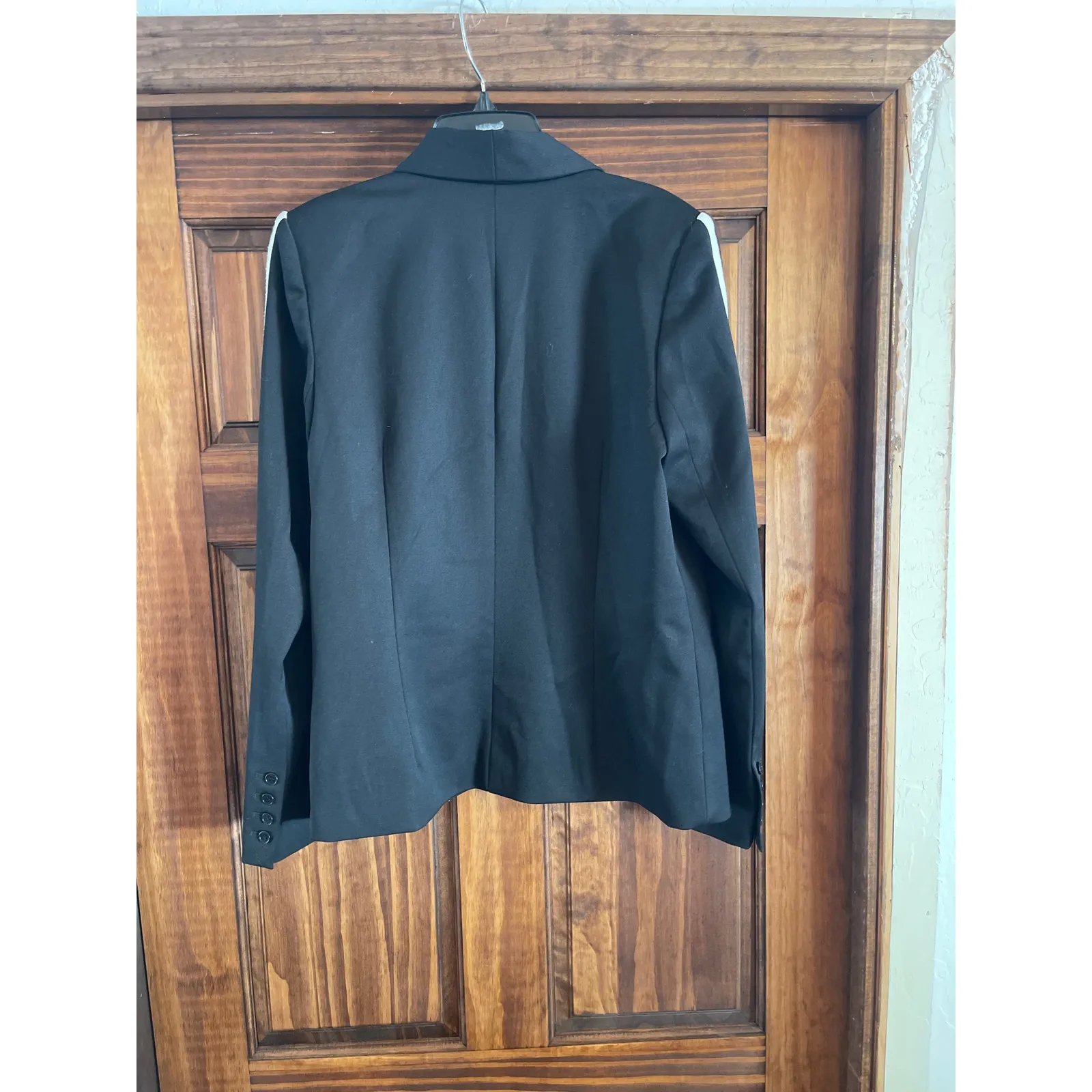 Rate Pam & Gela Wool Blazer with racing striped sleeves size 8 - Image 5