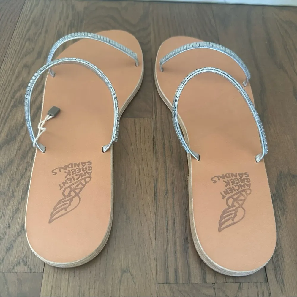NIB Ancient Greek Sandals Saita Crystal - Image 9