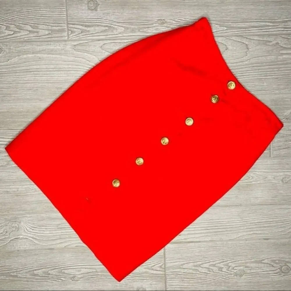 giorgio sant angelo gold collection nautical skirt suit black w/ red trim sz 8 - Image 7